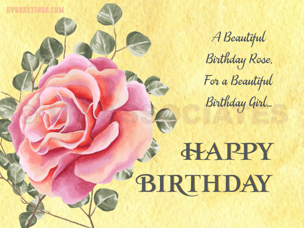 Happy Birthday Quotes To A Beautiful Girl