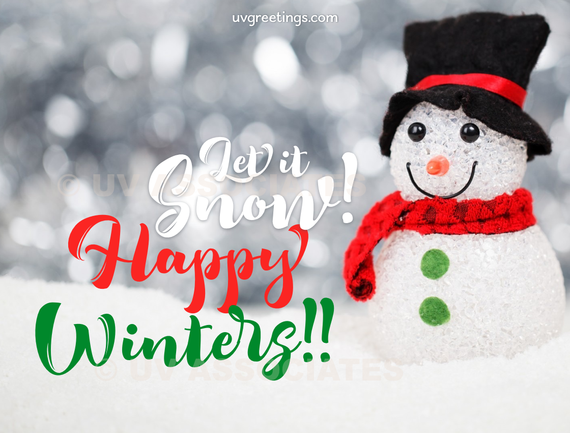 let it snow happy winters uvgreetings