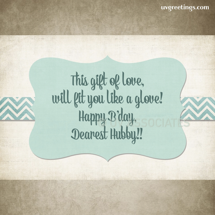 For a gift of love that would definitely fit like a glove 