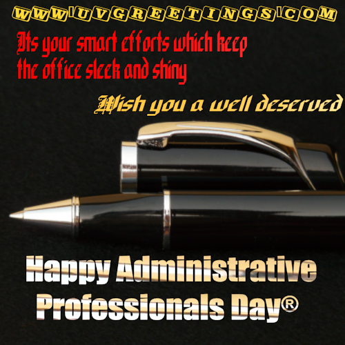 Happy Administrative Professionals' Day® - Sleek Shiny Office