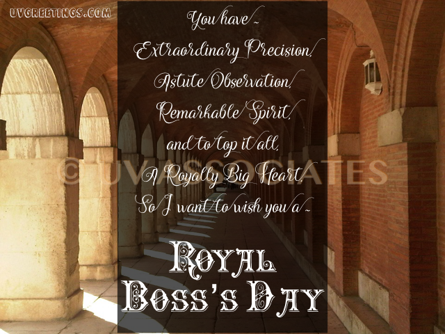 A Royal eCard for Boss with a Royal Heart