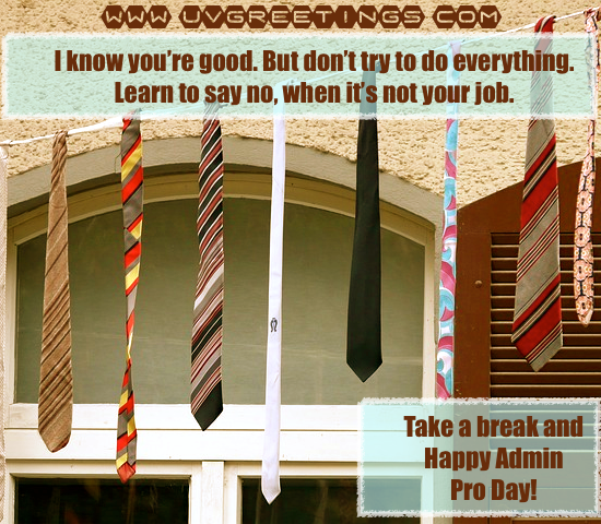 Happy Admin Pro Day - Don't do Everything