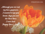 Happy Boss's Day to the favorite Boss ever