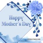 Blue Floral eCard for Mother’s Day